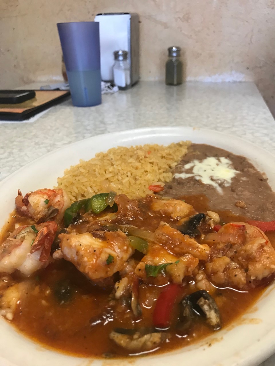 Order Fish and Shrimp Plate food online from El Matador Mexican Food store, Irwindale on bringmethat.com