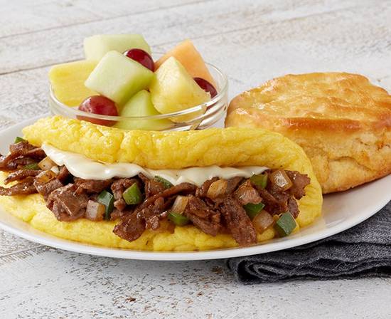 Order Omelet-Philly Cheesesteak food online from Huddle House store, Camden on bringmethat.com