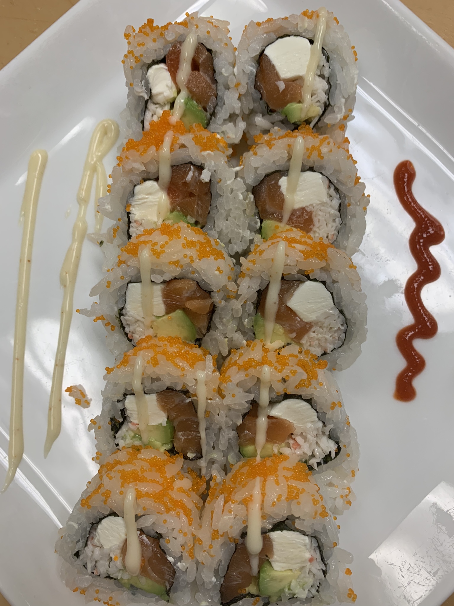 Order 10 Piece Miami Roll food online from Jazz Sushi Bar store, New Orleans on bringmethat.com