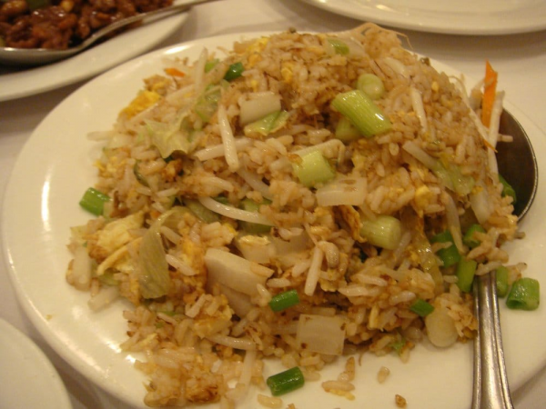 Order Vegetable Fried Rice food online from Shanghai Diamond Garden store, Los Angeles on bringmethat.com