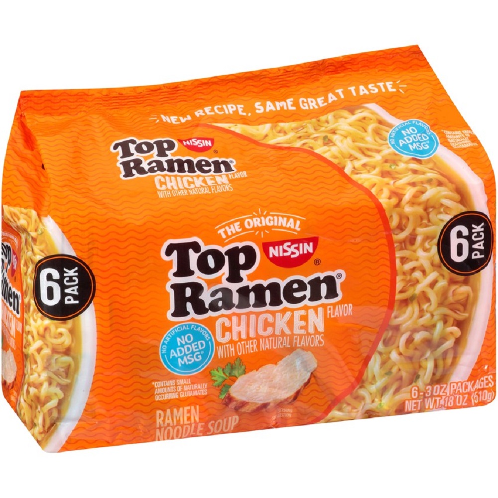 Order Nissin Ramen Noodle Soup, Chicken Flavor, 3 oz packages - 6 ct food online from Rite Aid store, ELMIRA on bringmethat.com