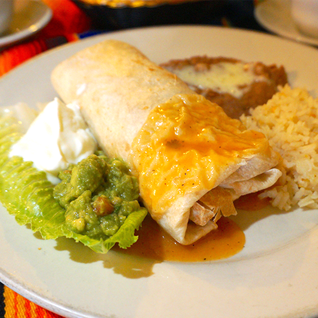 Order Vegetarian Burrito food online from Antonio's Restaurant store, Los Angeles on bringmethat.com