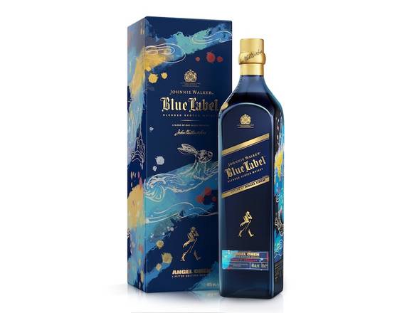Order Johnnie Walker Blue Label Limited Edition Lunar New Year Blended Scotch Whisky, 2022 Year of the Rabbit - 750ml Bottle food online from Josh Wines & Liquors Inc store, New York on bringmethat.com