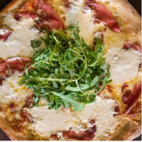 Order Truffle Burrata & Prosciutto Pizza food online from New York Pizzeria store, Houston on bringmethat.com