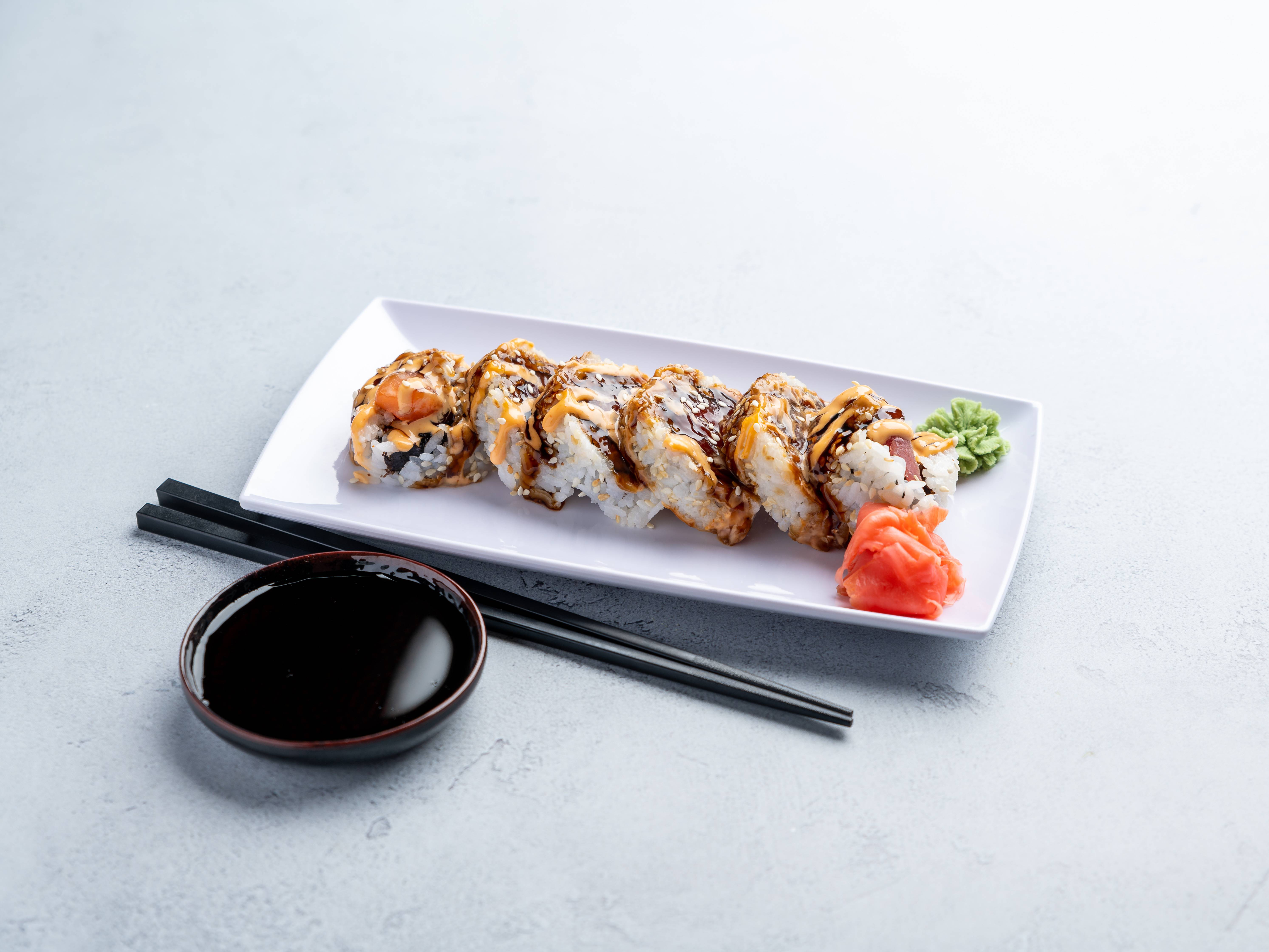 Order Crazy Roll food online from Fujiyama Steakhouse store, Indianapolis on bringmethat.com