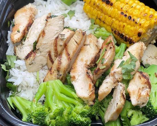 Order Teriyaki Grilled Chicken: Grilled Chicken Rice, Veggie Grilled COTC food online from Burnie Deli On Main store, Aliquippa on bringmethat.com
