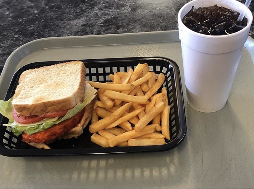 Order #5 Buffalo Ranch Sandwich, Fries, and Drink Combo food online from Wing It Express store, El Paso on bringmethat.com