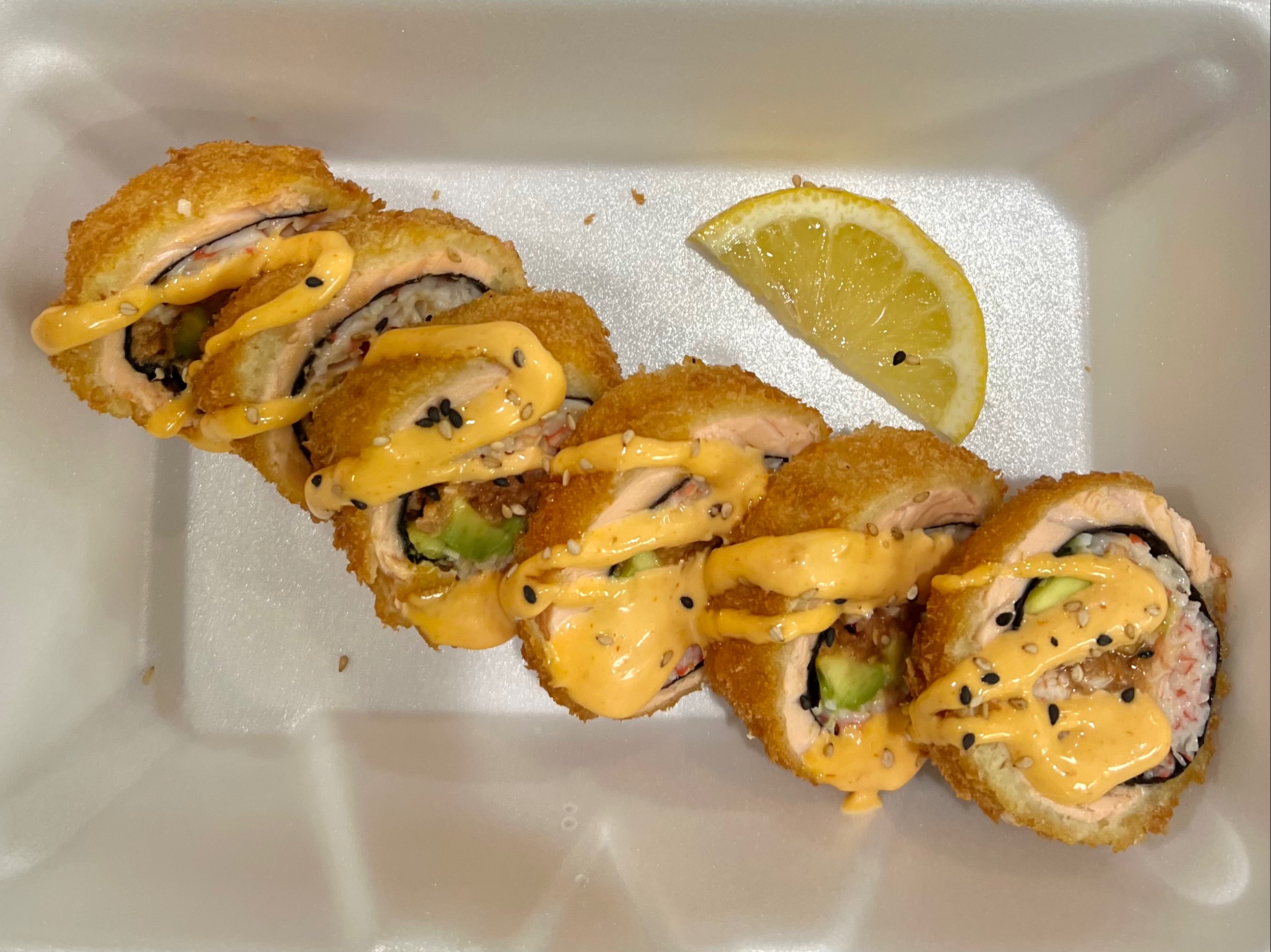 Order Salmon Tempura food online from U Sushi & Grill store, Huntington Beach on bringmethat.com