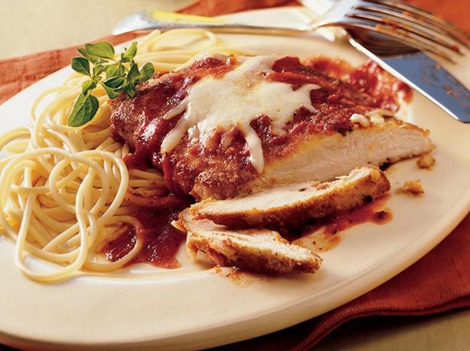 Order Chicken Parmigiana food online from Big Apple Pizza store, Port Saint Lucie on bringmethat.com