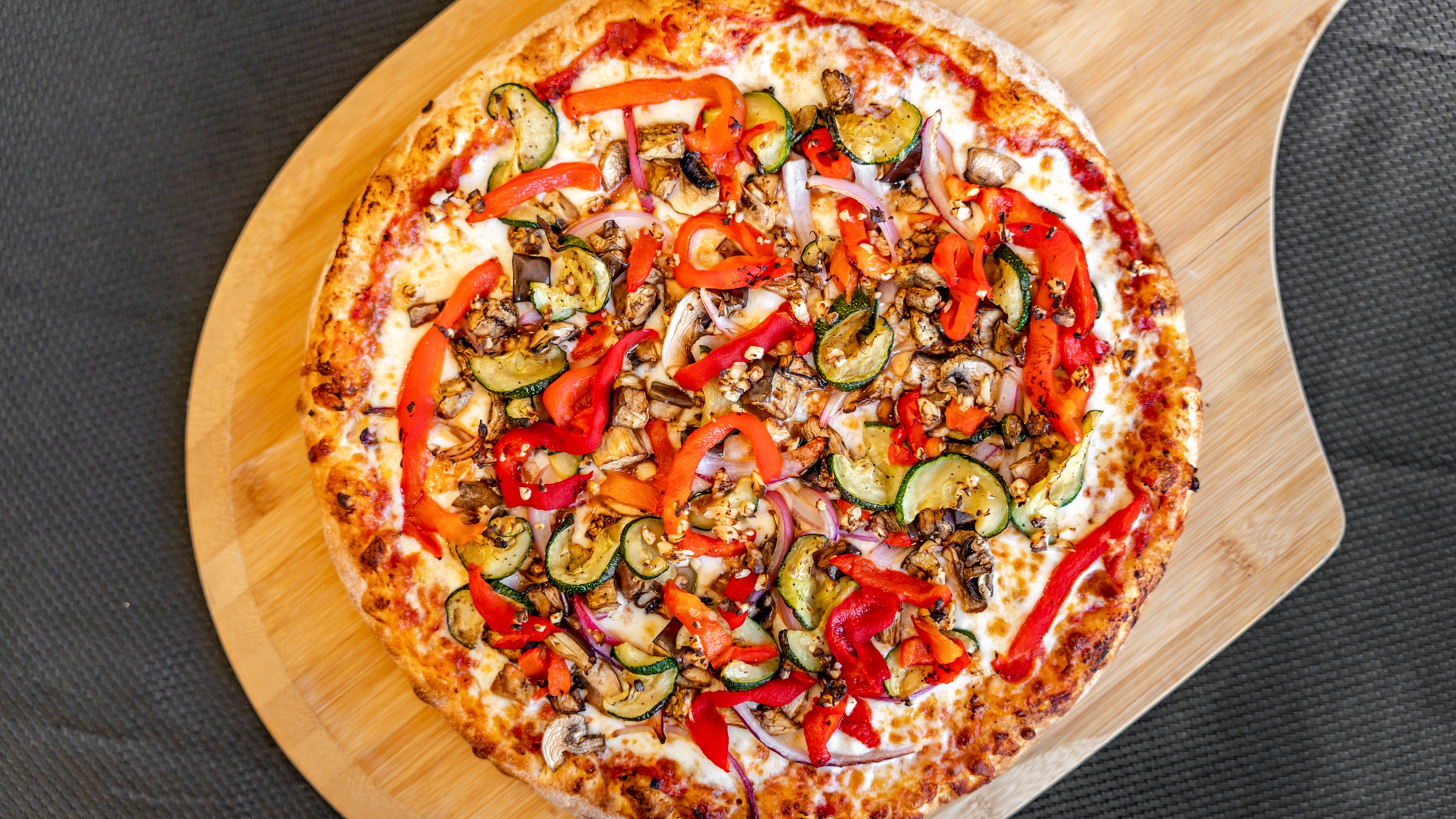 Order Roasted Veggies Pizza - Small 10'' food online from Papa Pizza Pie store, Fullerton on bringmethat.com