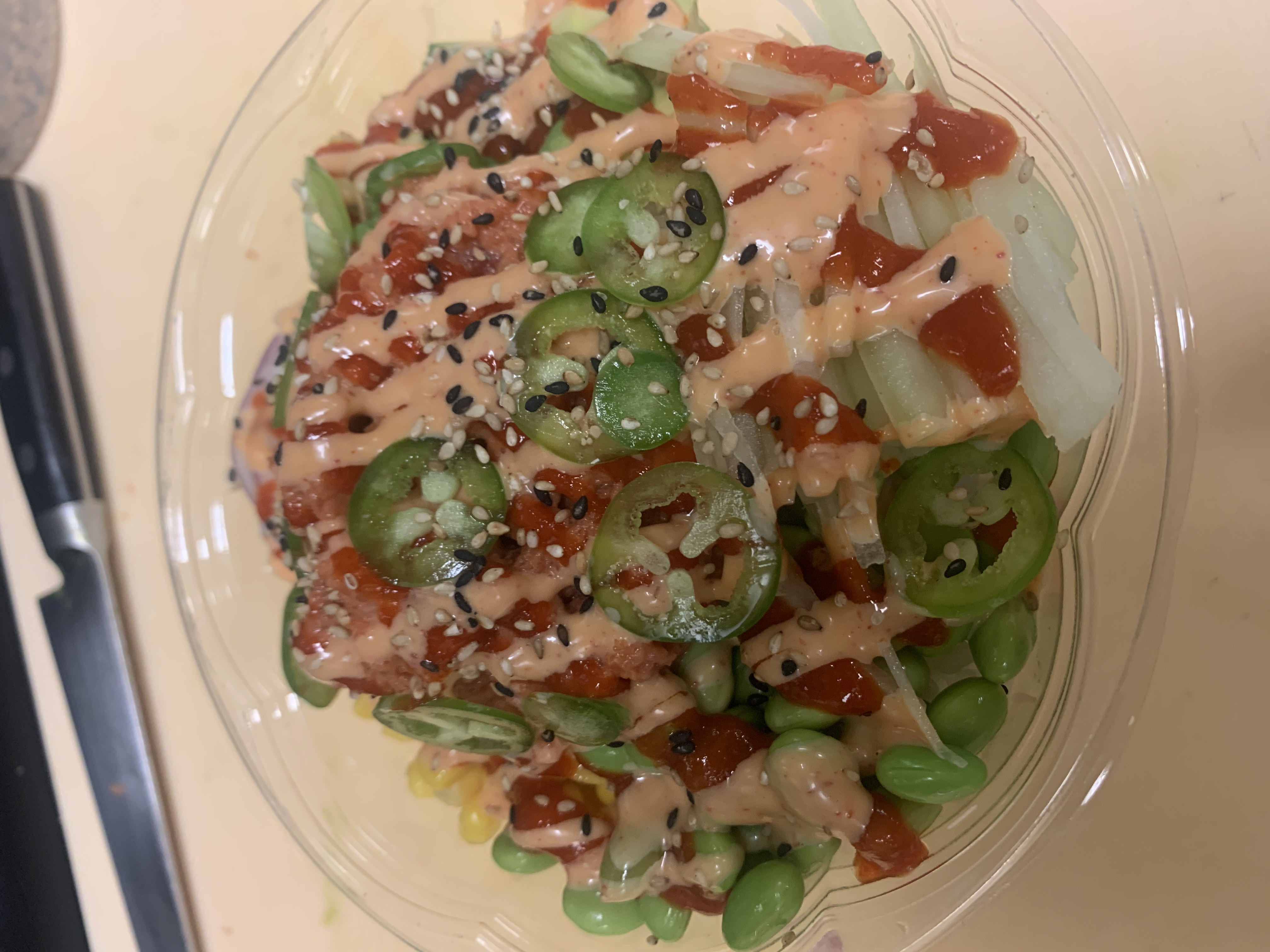 Order Crazy Spicy Poke Bowl food online from Chopstix House store, Lawnside on bringmethat.com