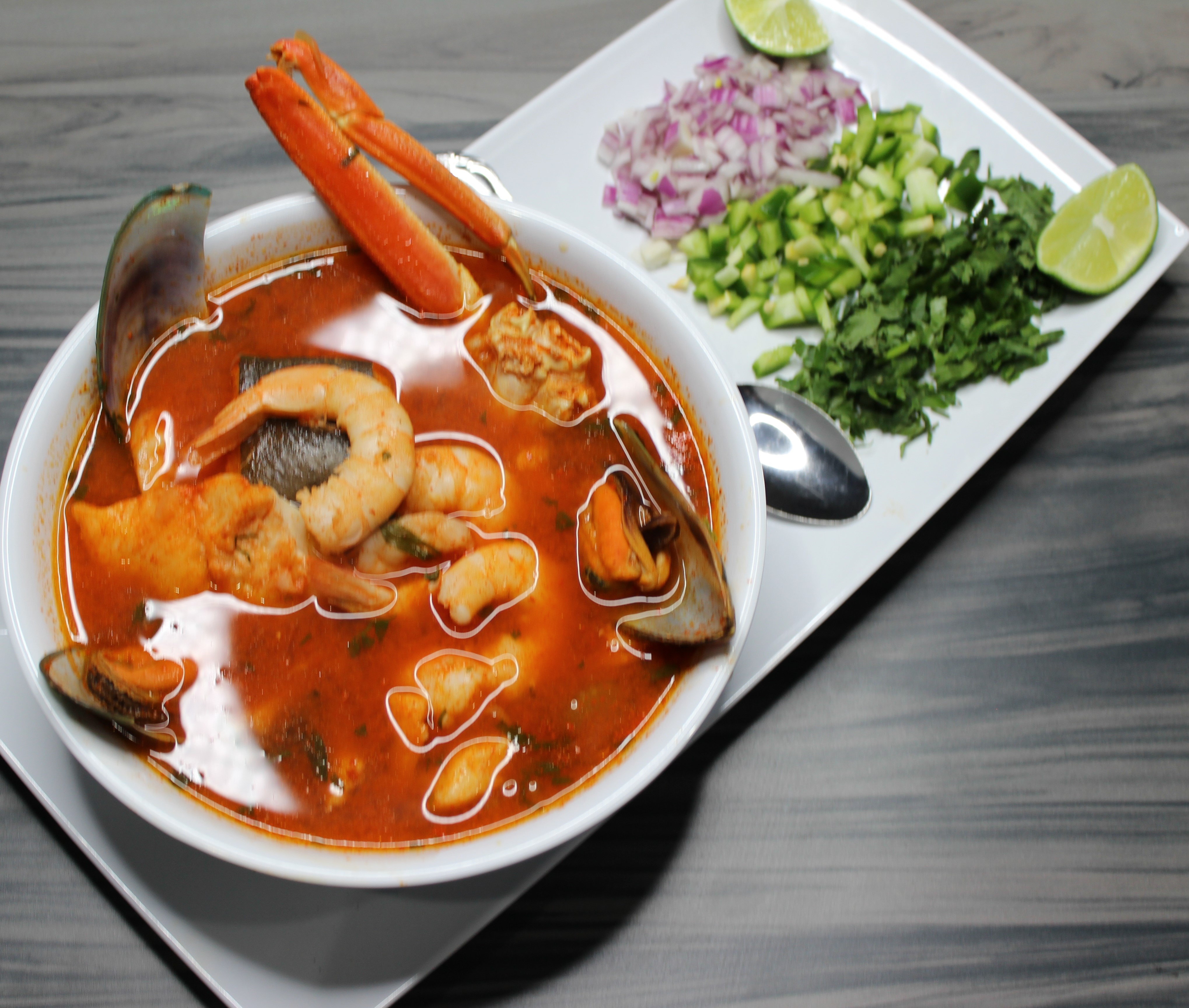 Order caldo 7 marez seven sea soup  food online from Sabor Mi Tierra store, Anaheim on bringmethat.com