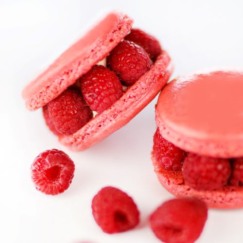 Order My Macaron Cake - Rose Lychée food online from Le Macaron French Pastries store, Huntsville on bringmethat.com