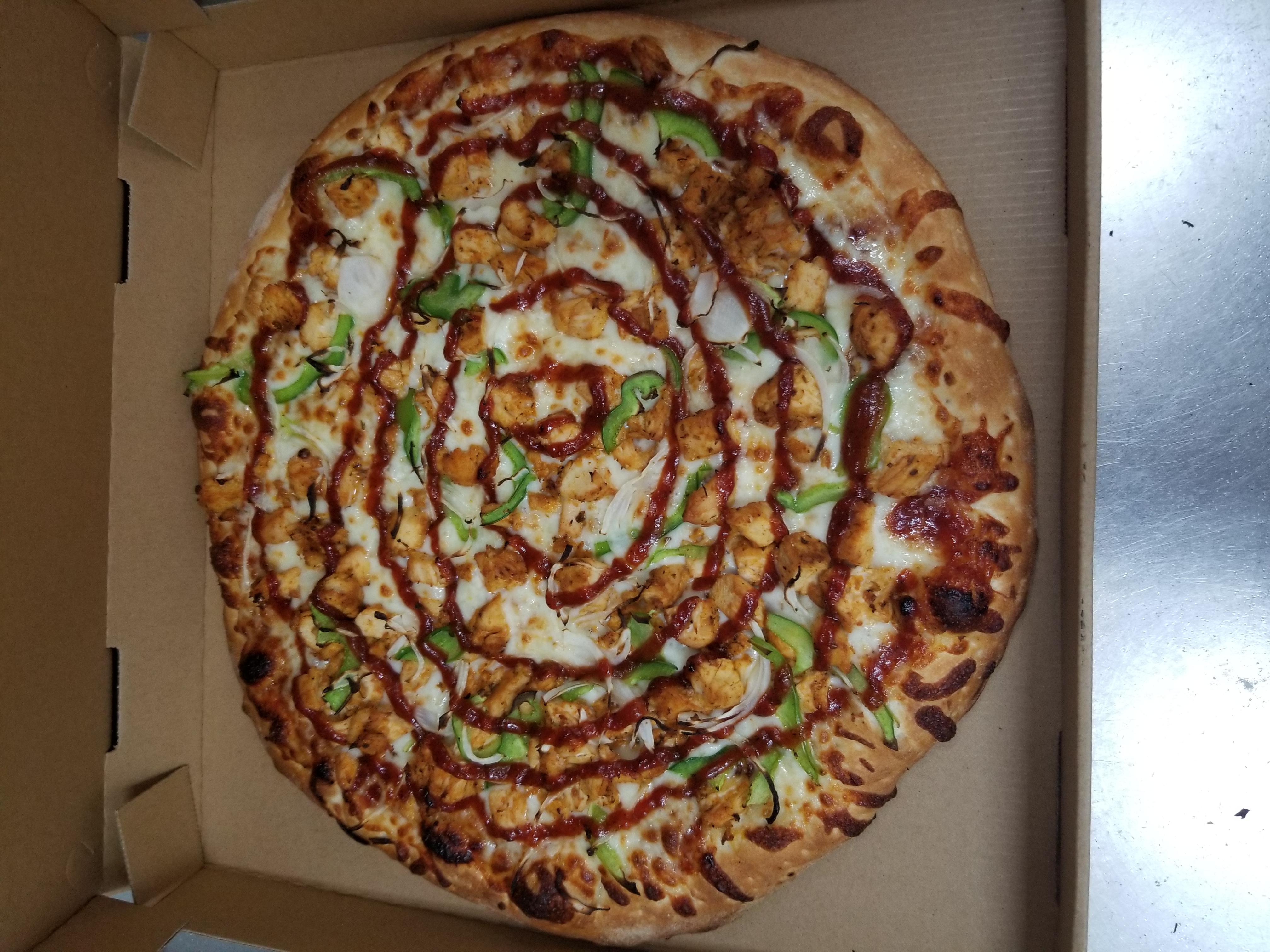 Order BBQ Chicken Pizza food online from Golden Halal Pizza store, Dearborn Heights on bringmethat.com