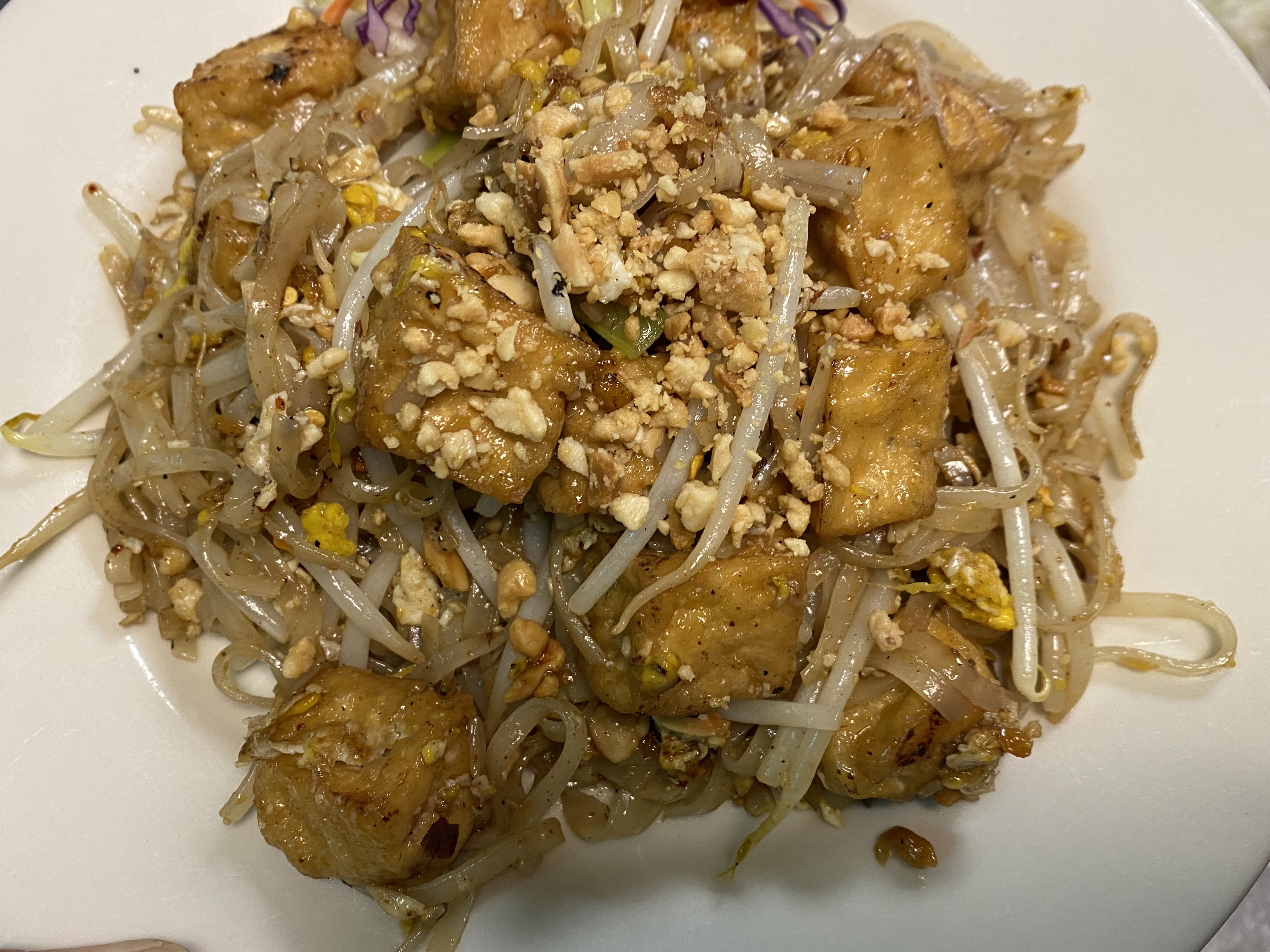 Order PT3. Spicy Tofu Pad Thai food online from S & I to Go store, Allston on bringmethat.com