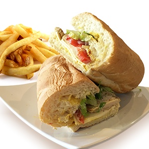 Order Grilled Chicken Breast Sandwich food online from Pizza Man store, Pasadena on bringmethat.com