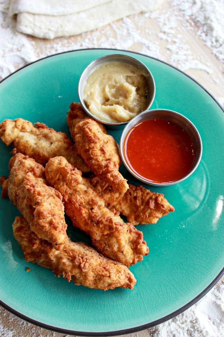 Order 4pc Honey Butter Chicken Tenders food online from The Upper Crust Pizzeria store, Brookline on bringmethat.com