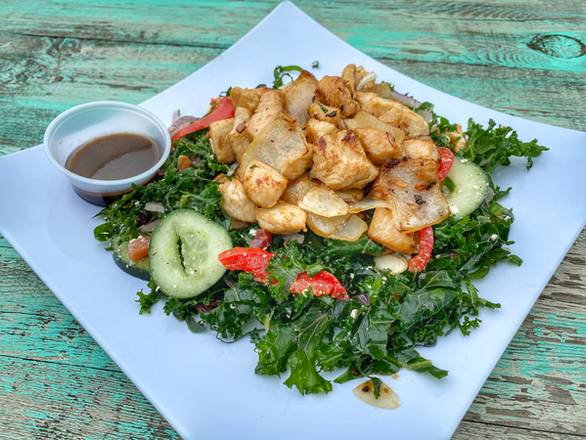 Order Shaking Chicken Kale Salad food online from Hughie store, Houston on bringmethat.com