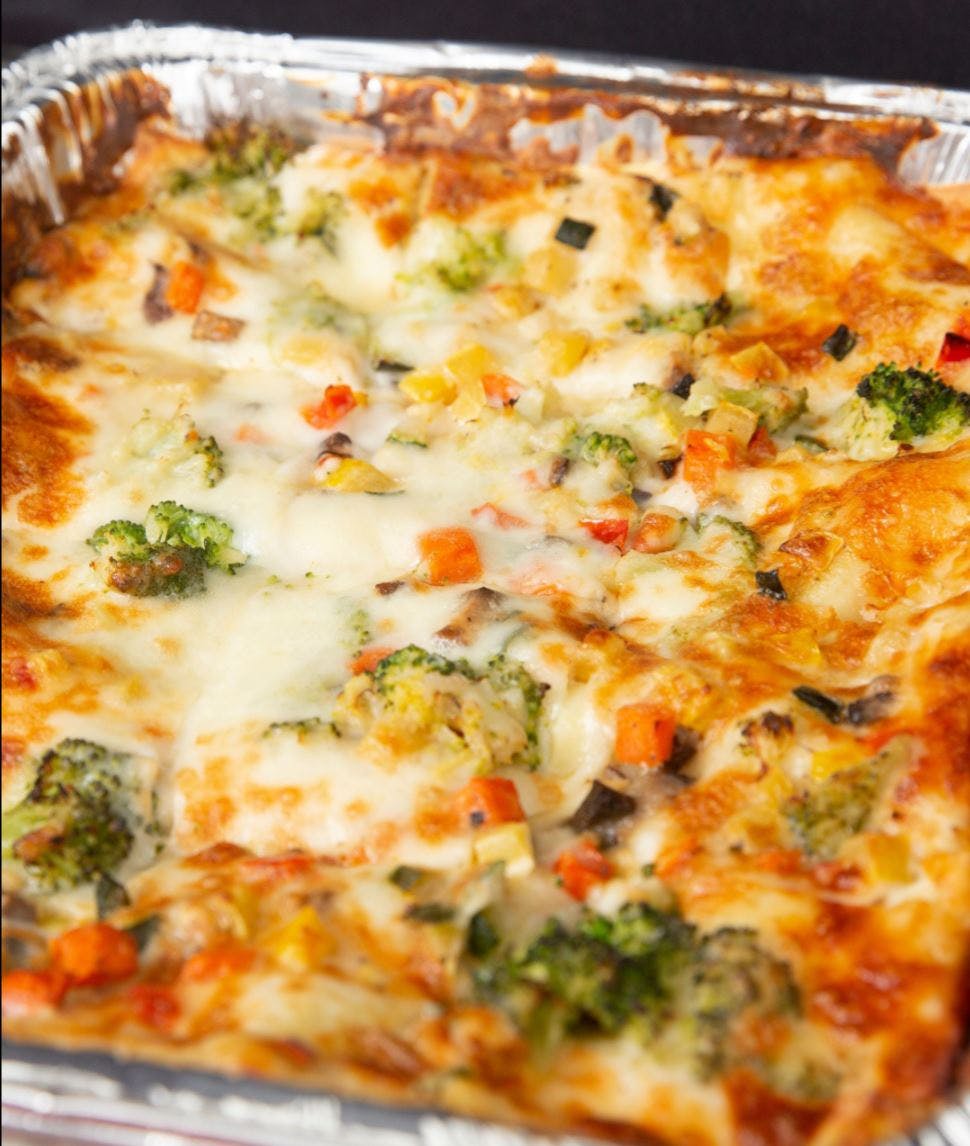 Order Vegetable Lasagna Catering - Half Tray (8-12 People) food online from Lunetta pizza store, New York on bringmethat.com