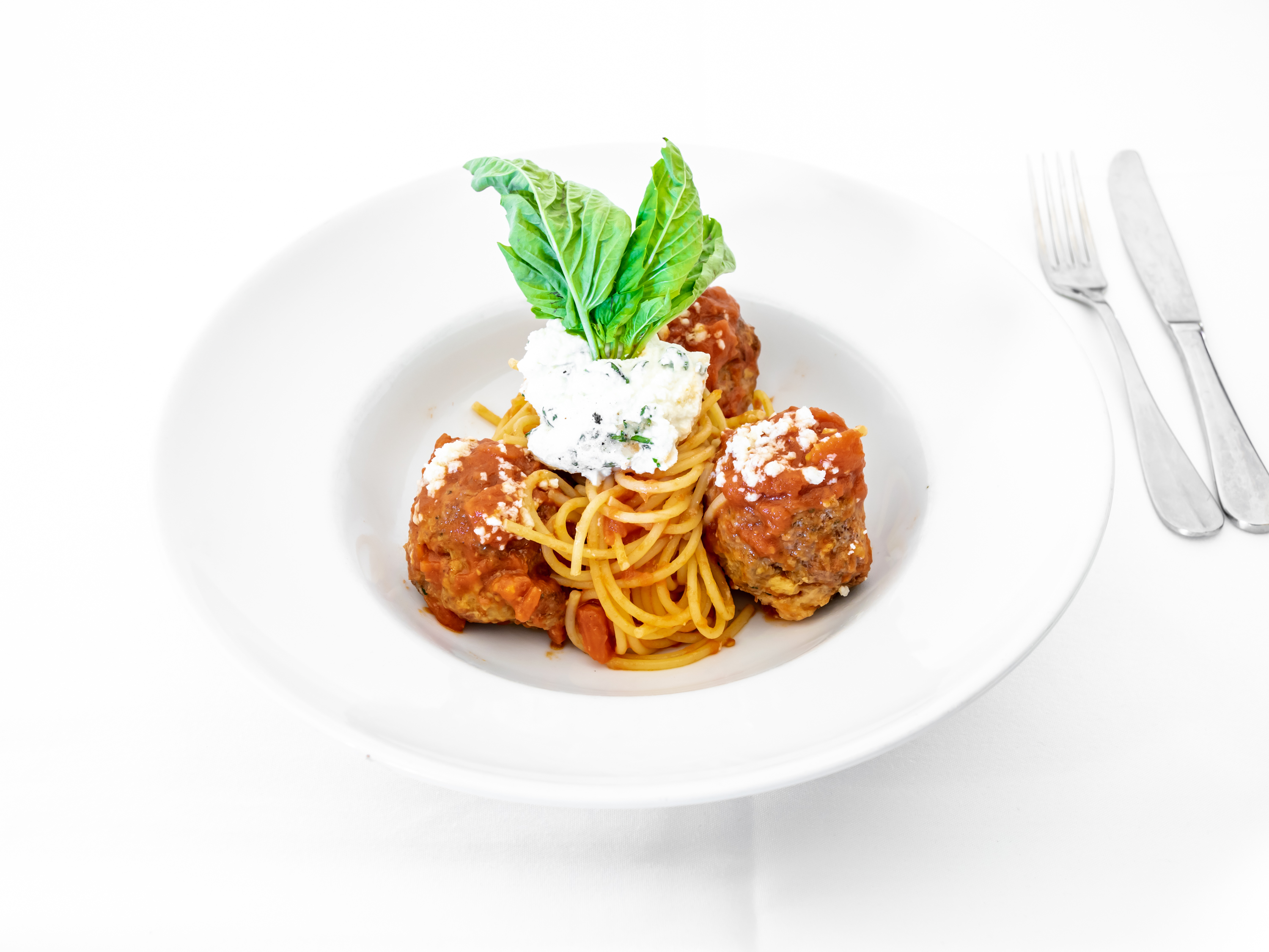 Order Meatballs & Spaghetti Dinner food online from Nero's Grille store, Livingston on bringmethat.com