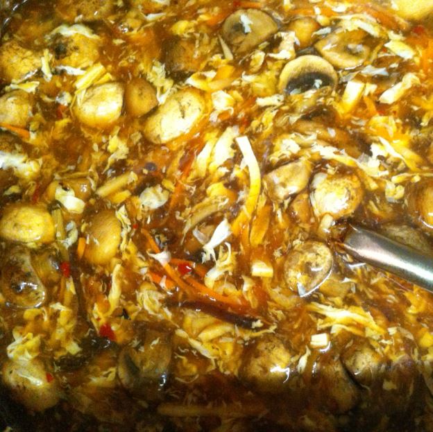 Order 4 Hot & Sour Soup food online from Lia's Kitchen store, Lufkin on bringmethat.com