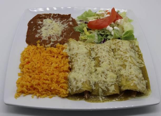 Order Green Enchiladas food online from Tequila Taqueria store, Livermore on bringmethat.com