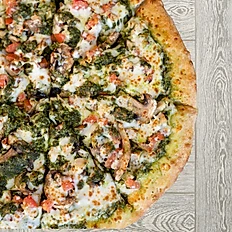 Order Pesto Chicken Pizza food online from Big Daddy's Pizza - S. Wadsworth store, Denver on bringmethat.com