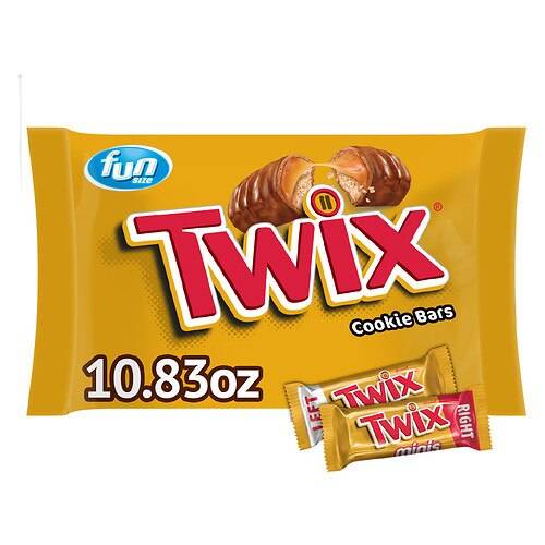 Order Twix Caramel Fun Size Chocolate Cookie Candy Bar - 10.83 oz food online from Walgreens store, Providence on bringmethat.com