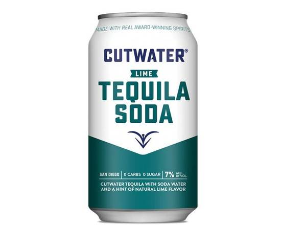 Order Cutwater Lime Tequila Soda 12oz can food online from Pit Stop Liquor Mart store, El Monte on bringmethat.com