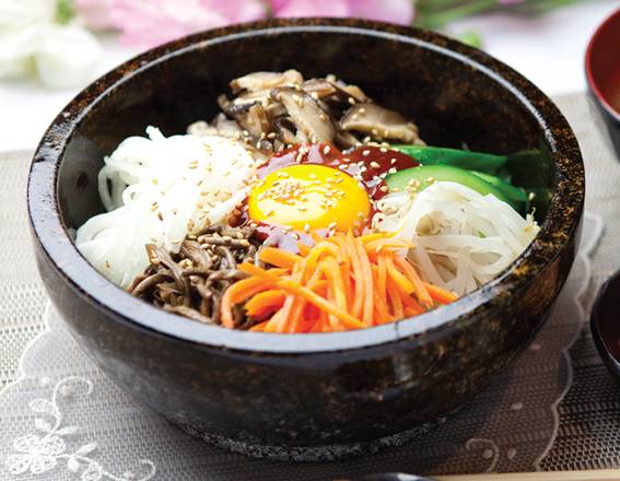 Order Sizzling Stone Bowl Bibimbap food online from Yaedam Korean Bbq store, Pleasant Hill on bringmethat.com