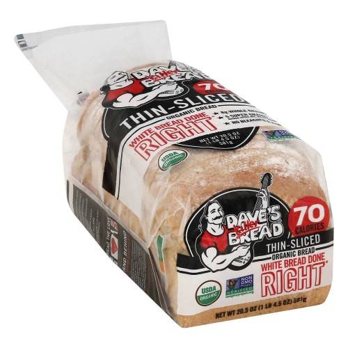Order Dave's Killer Bread · Thin Sliced Organic White Bread (20.5 oz) food online from Safeway store, Rehoboth Beach on bringmethat.com