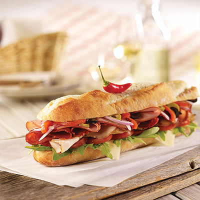 Order Capri di Parma Sandwich food online from Cafe Deli-Cious store, New York on bringmethat.com