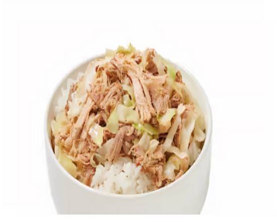Order Kalua Pork with Cab Bowl food online from L&L Hawaiian Barbecue store, Tracy on bringmethat.com
