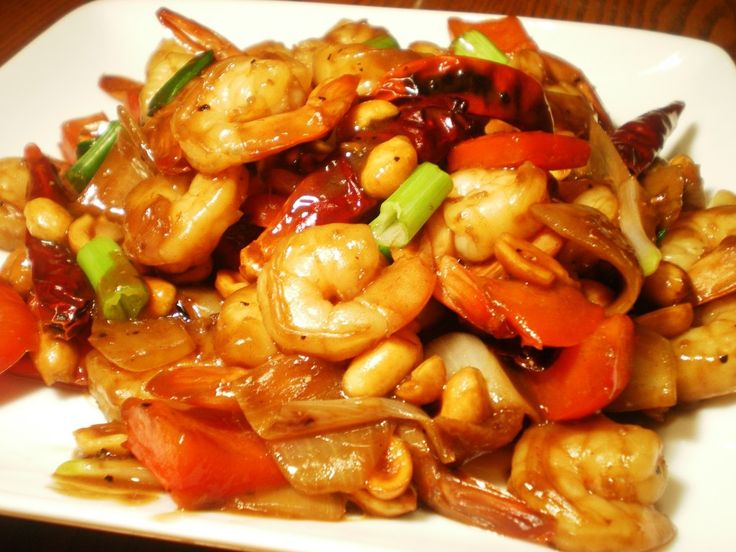 Order Kung Pao Prawns (Spicy) food online from Chinatown Restaurant store, San Francisco on bringmethat.com