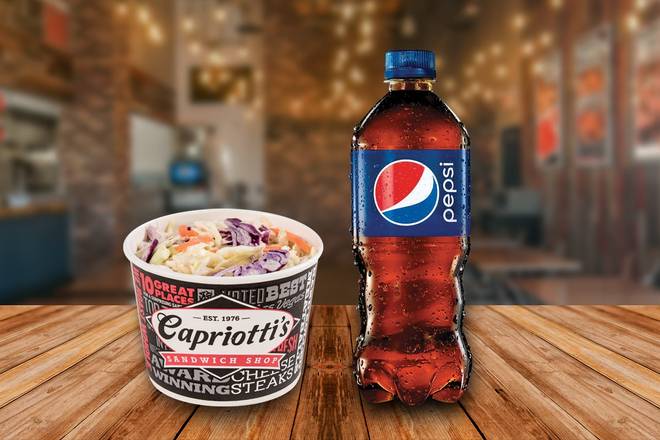 Order Combo Slaw & Bottle Drink food online from Capriotti's Sandwich Shop store, Pahrump on bringmethat.com
