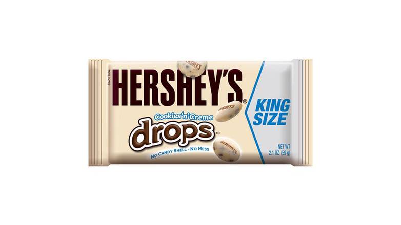 Order Hersheys Drops Candy King Size Cookies N Creme food online from Trumbull Mobil store, Trumbull on bringmethat.com