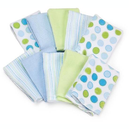Order Spasilk® 10-Pack Terry Washcloths in Blue food online from Buybuy Baby store, Whitehall on bringmethat.com