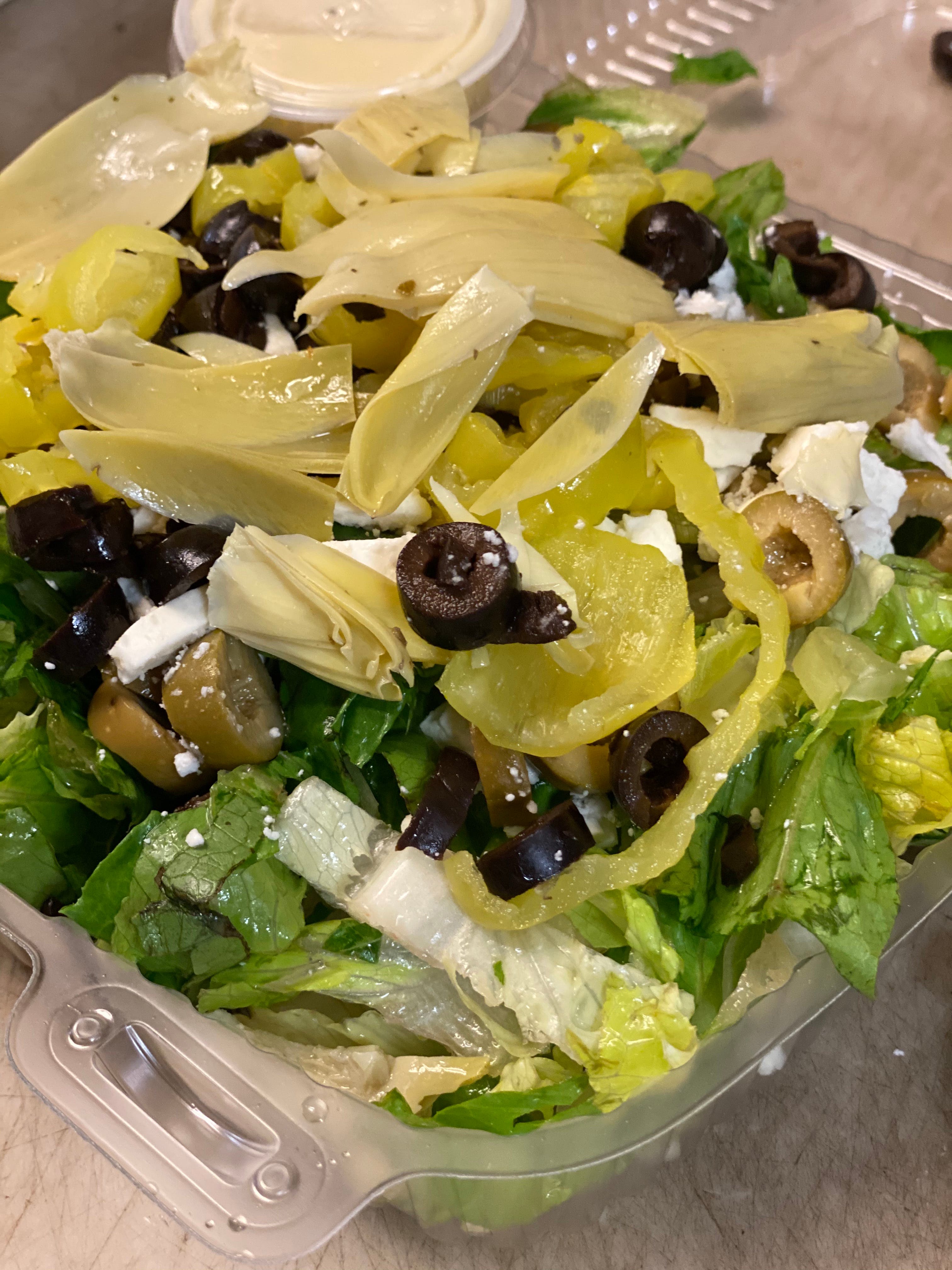 Order Greek Salad - Small food online from Benny Blanco Pizza store, Denver on bringmethat.com