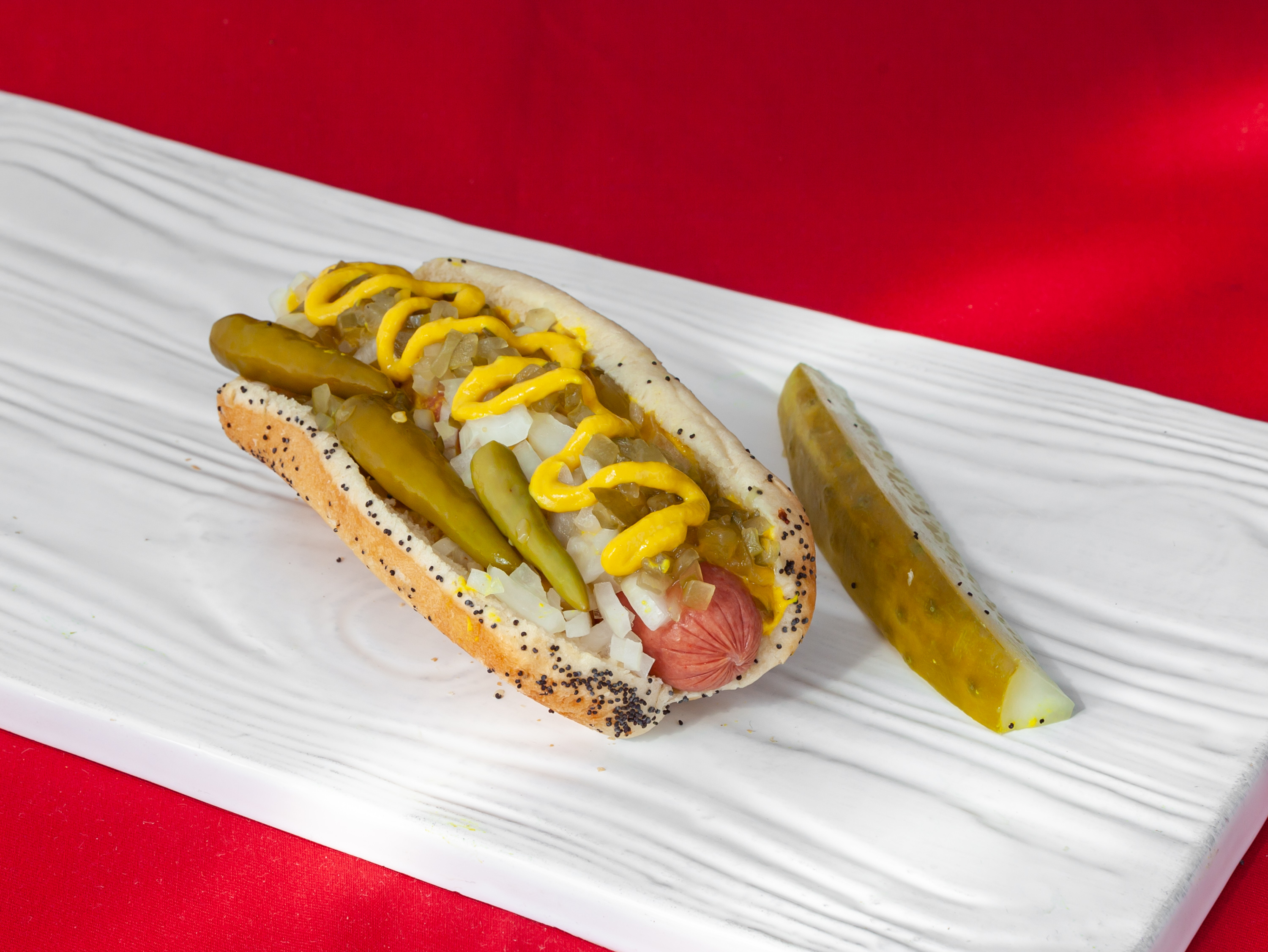 Order Jumbo Hot Dog food online from Morry's Deli store, Chicago on bringmethat.com