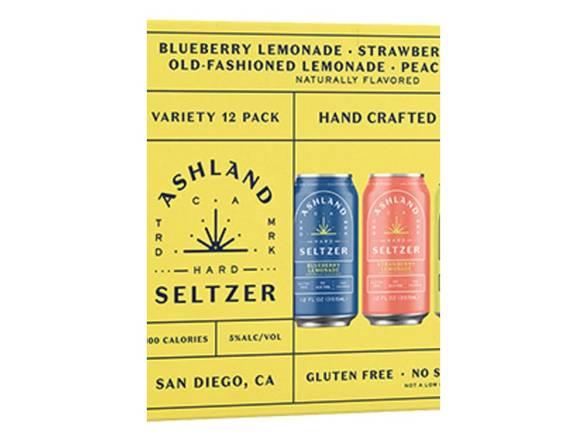 Order Ashland Lemonade Variety Pack Hard Seltzer - 12x 12oz Cans food online from Michaelis Wine & Spirits store, San Francisco on bringmethat.com