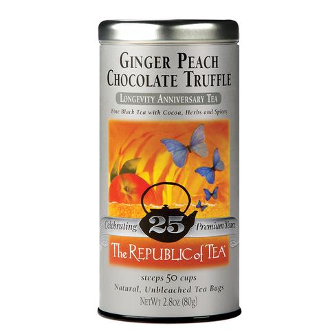 Order Ginger Peach Chocolate Truffle Black Tea food online from The Coffee Beanery store, Wyomissing on bringmethat.com