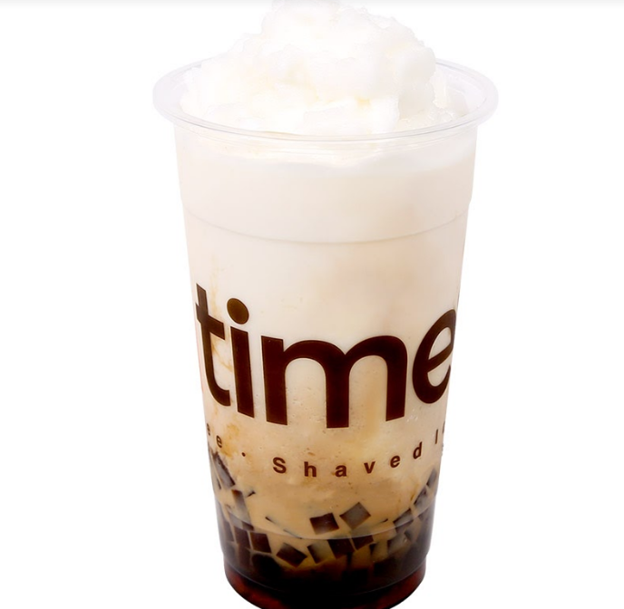 Order 5. Frosty Milk with Espresso, Honey Boba, and Coffee Jelly food online from Boba Time store, Los Angeles on bringmethat.com