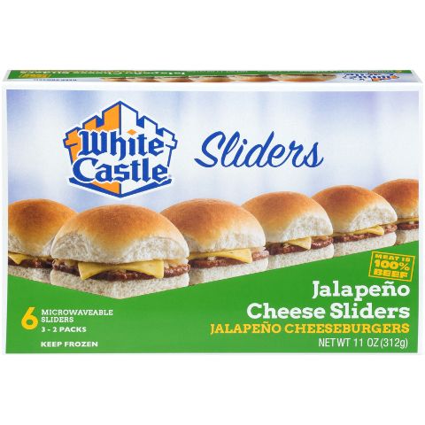 Order White Castle Jalapeno Cheese Sliders 6 Pack food online from 7-Eleven store, Mint Hill on bringmethat.com