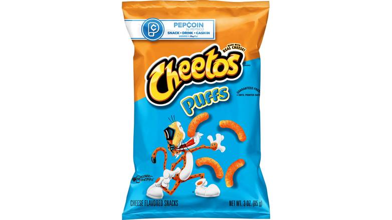 Order Cheetos Puffs Cheese Flavored Snacks 3 OZ food online from Valero Food Mart store, Murrayville on bringmethat.com