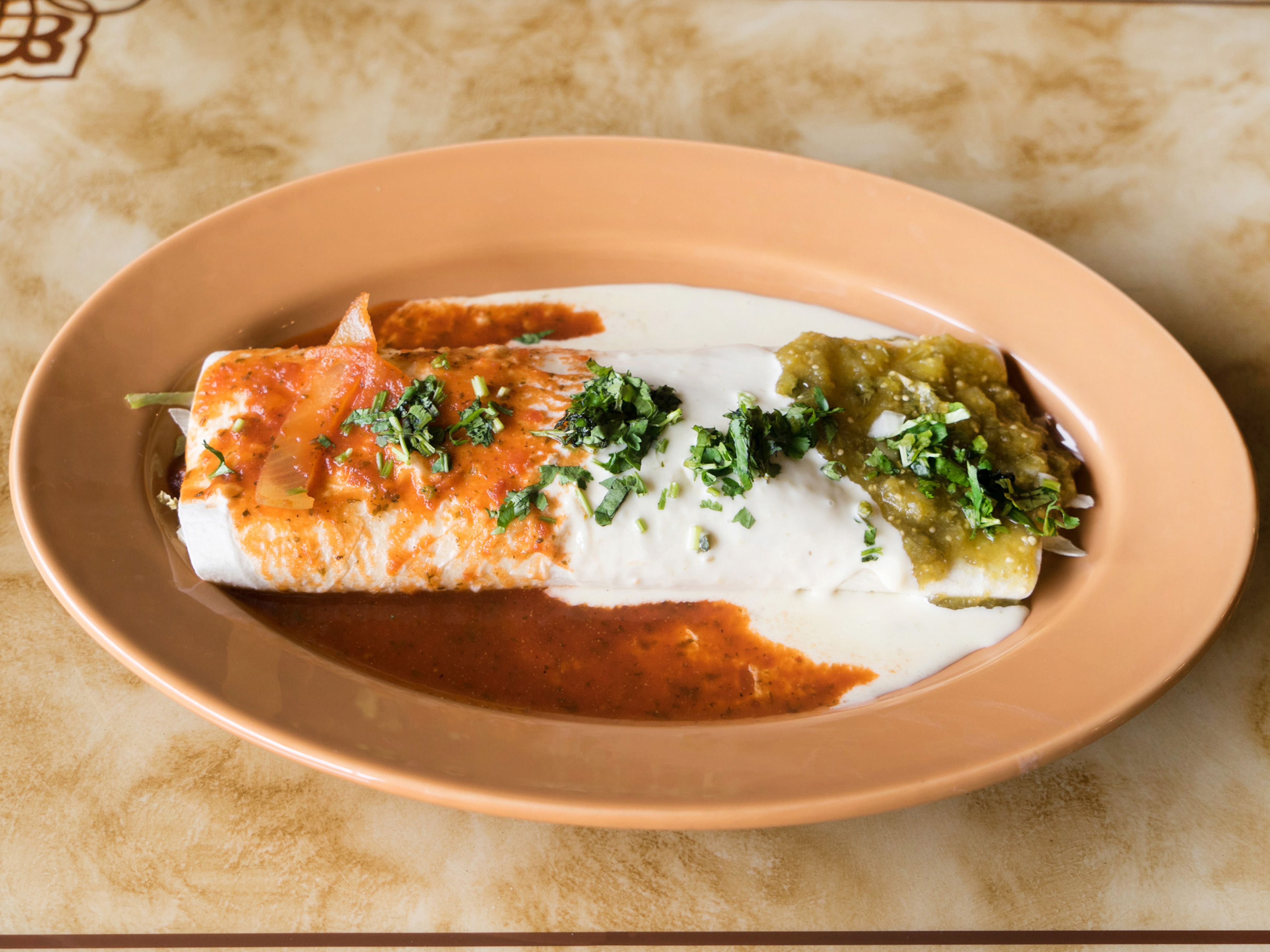 Order Burrito Bandera food online from Mi Pueblo store, Eden Prairie on bringmethat.com