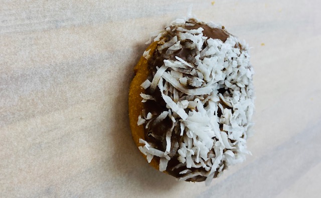 Order Chocolate Coconut Cake food online from Highland Donuts store, Bakersfield on bringmethat.com