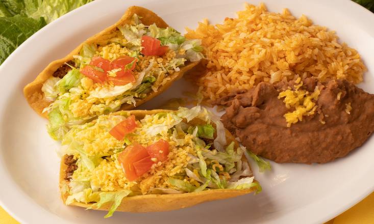 Order Golden Taco Plate food online from Los Tios store, Sugar Land on bringmethat.com