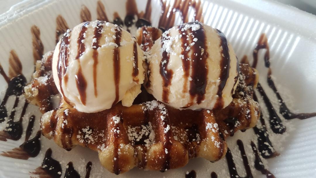 Order Belgium Liege Waffle food online from Doglicious Hot Dogs store, Glendale on bringmethat.com
