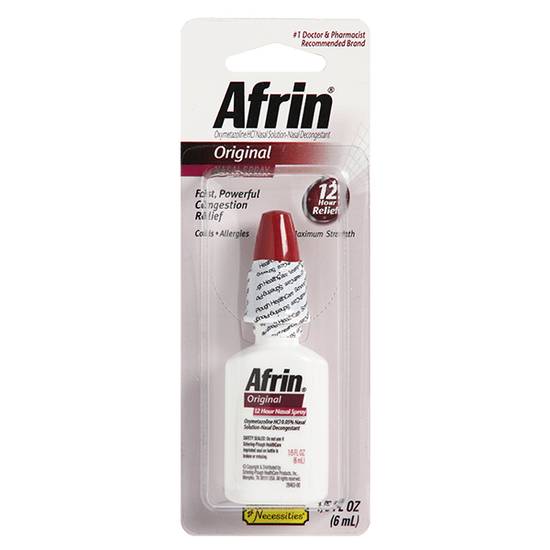 Order Afrin Nasal Spray 0.25oz food online from Caseys Carry Out Pizza store, Pekin on bringmethat.com