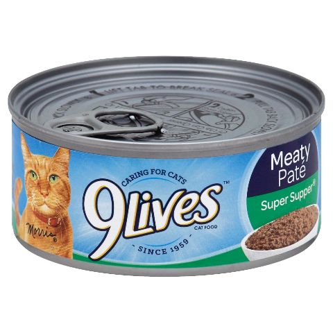Order 9Lives Meaty Paté Super Supper Cat Food 5.5oz food online from 7-Eleven store, Kansas City on bringmethat.com